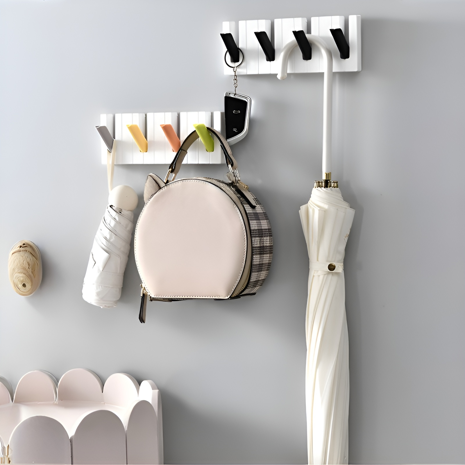 浴室でも使える防水壁掛けフック