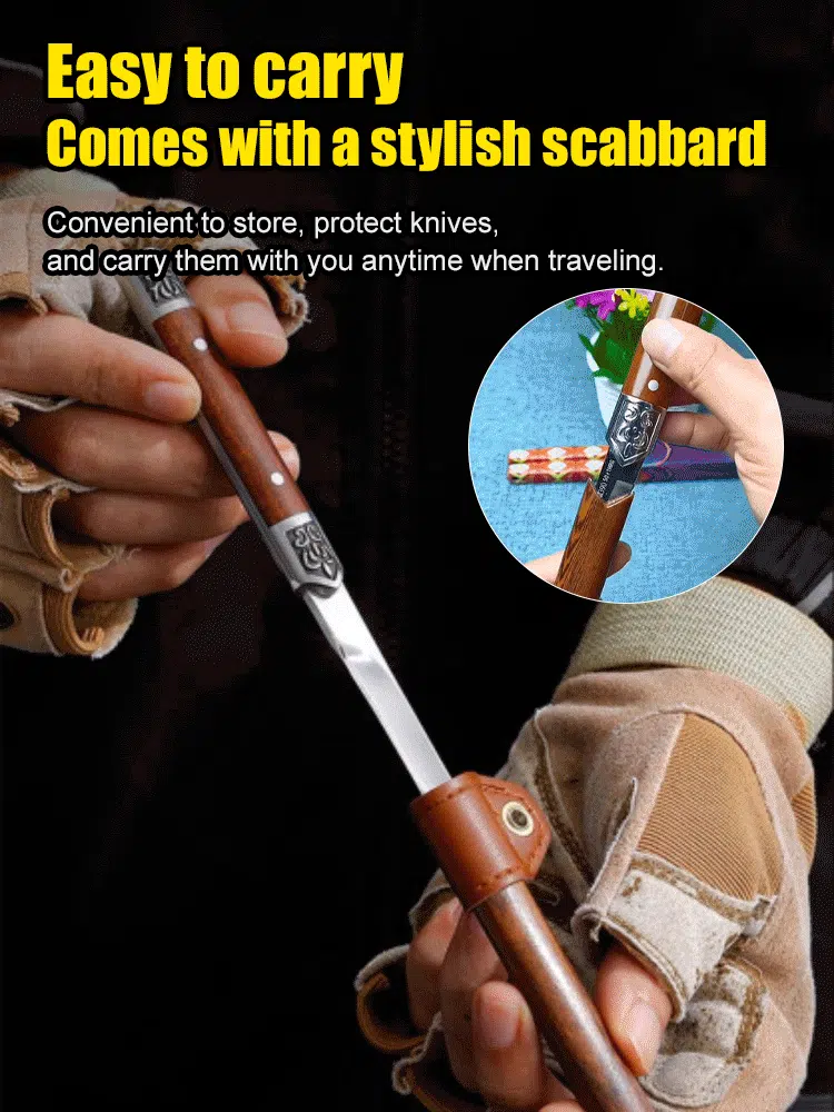 High quality hammer pattern precision steel knife