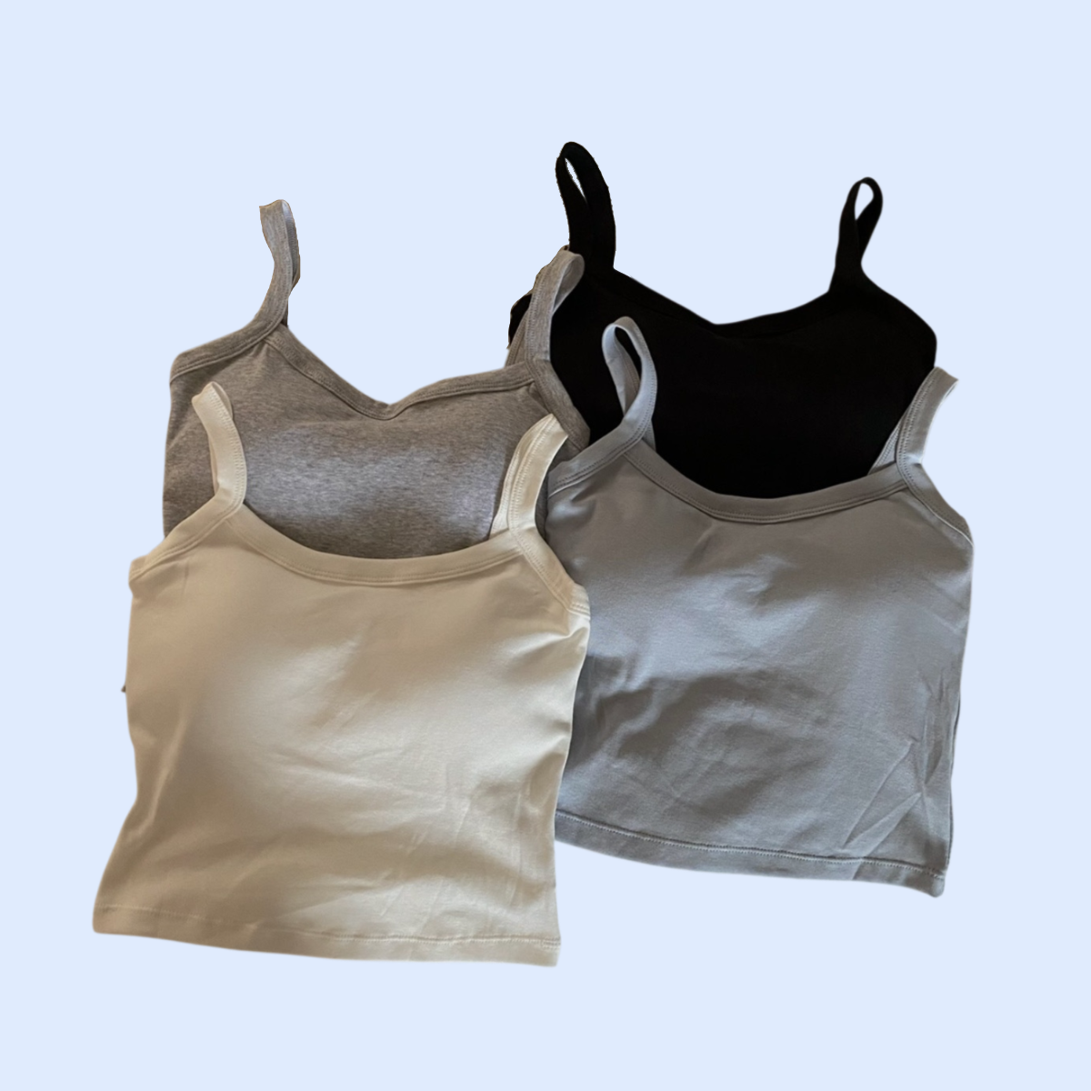 カジュアルなチューブトップキャミソール