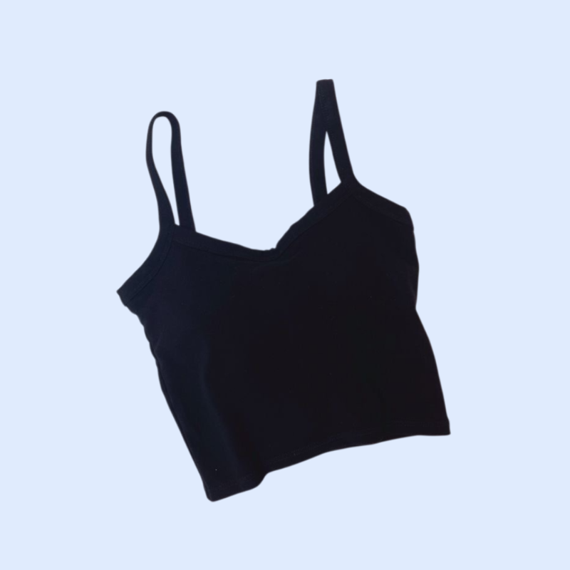 カジュアルなチューブトップキャミソール