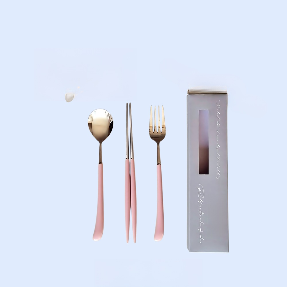 日用百貨304不鏽鋼餐具刀叉湯匙方筷西餐具刀叉套裝組合