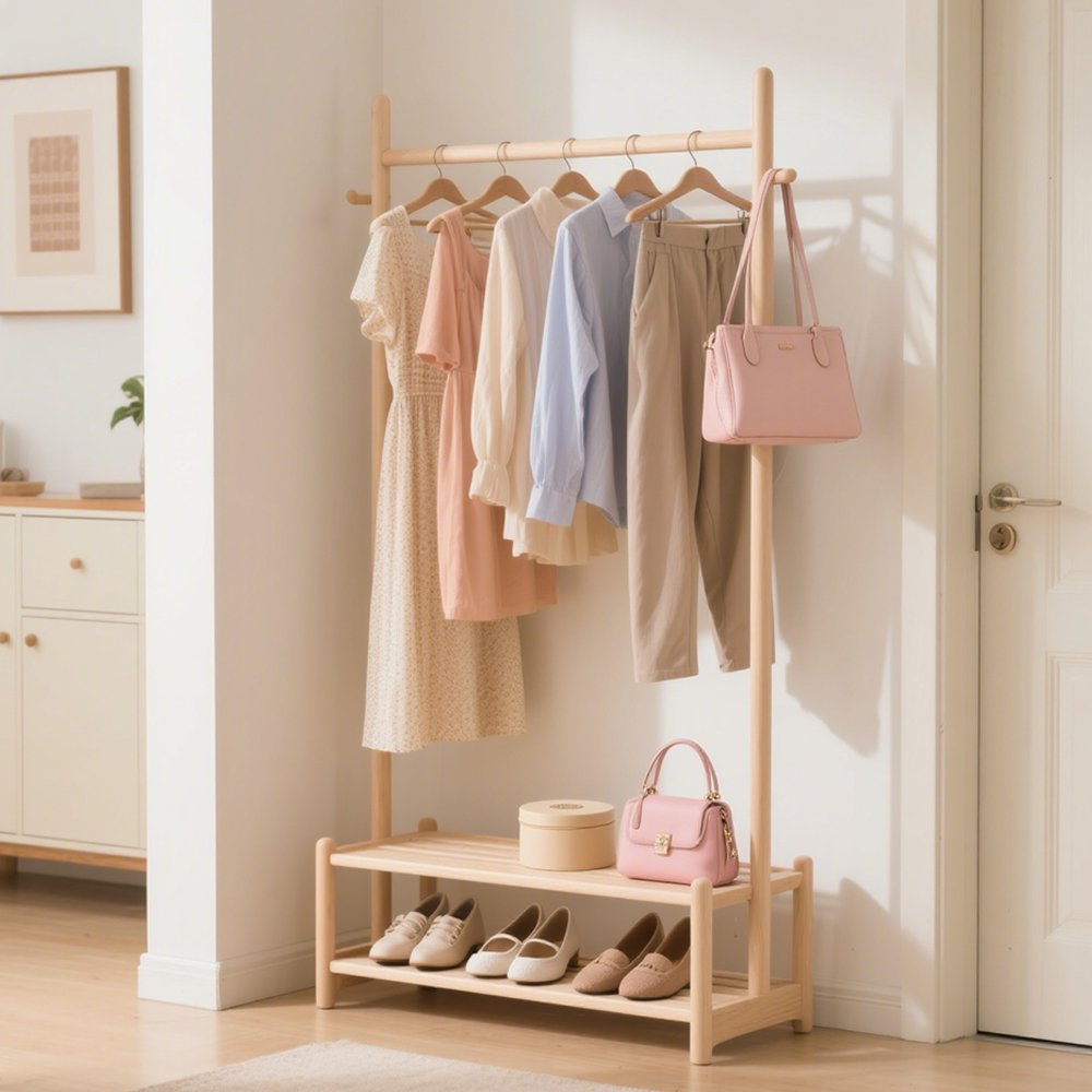 여러 벌의 옷을 넉넉히 걸 수 있는 건조대