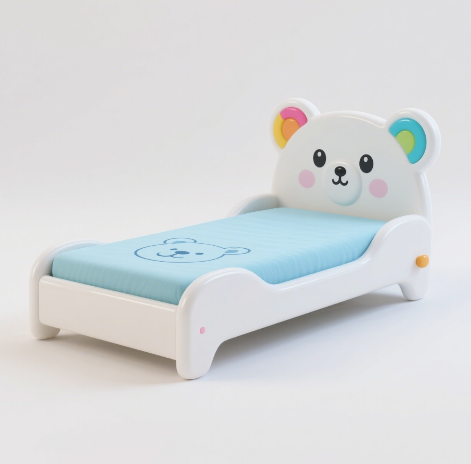 子供用木製ベビーベッド