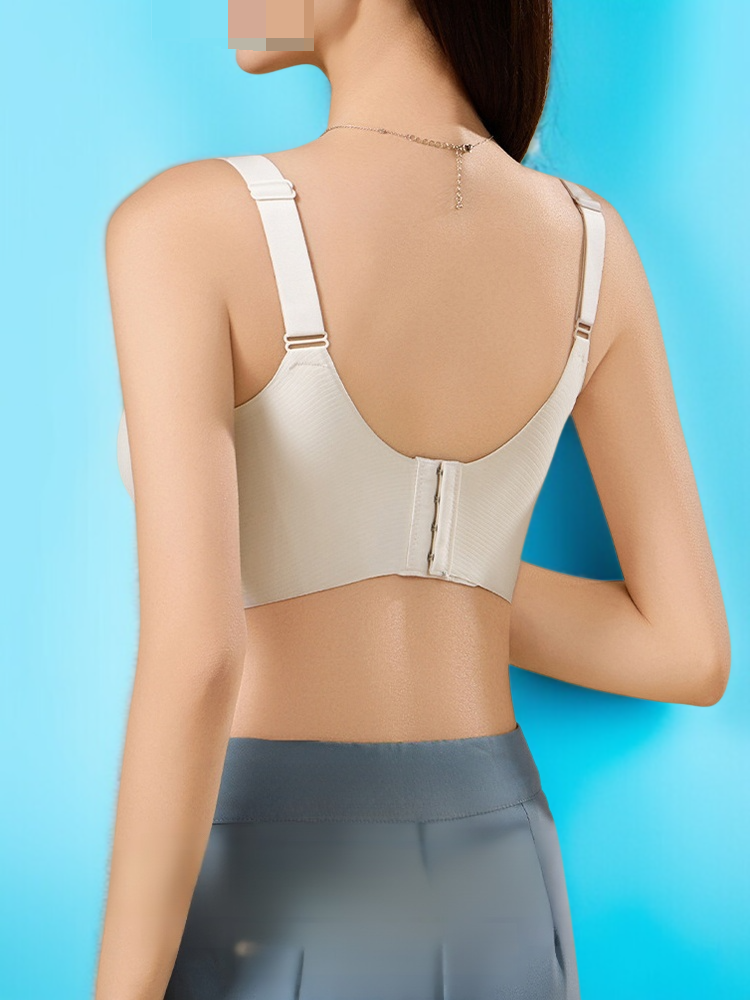 물결 없는 슬림핏 무와이어 브라, 벌집 통기성과 3D 지지로 처짐 방지 및 외부 확장 방지, 한국 전문가 추천, 한정 반값 판매