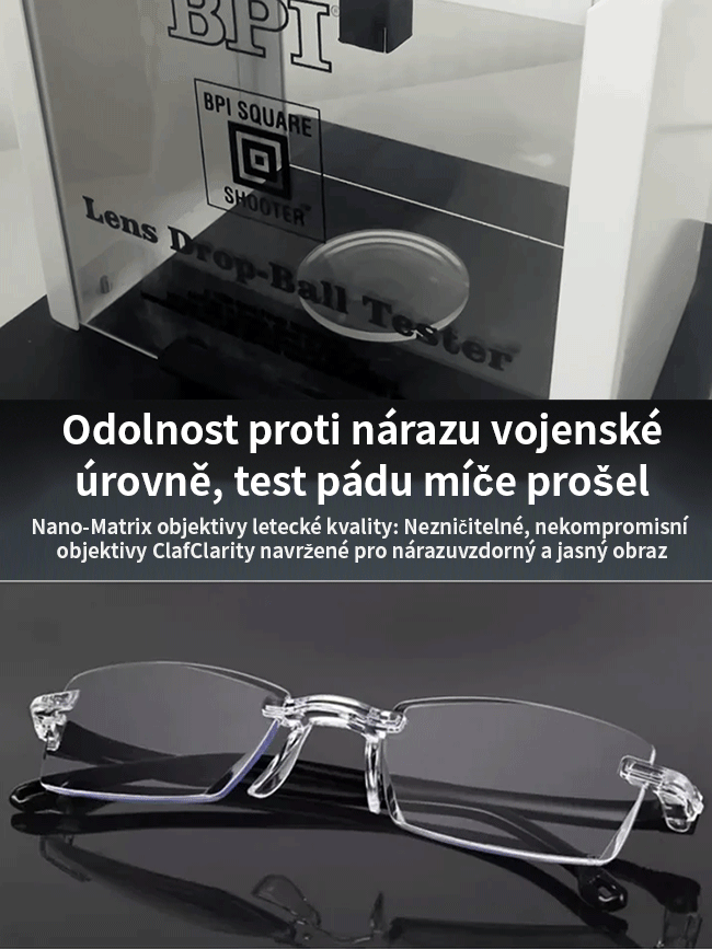 Brýle na čtení měnící barvu proti modrému světlu