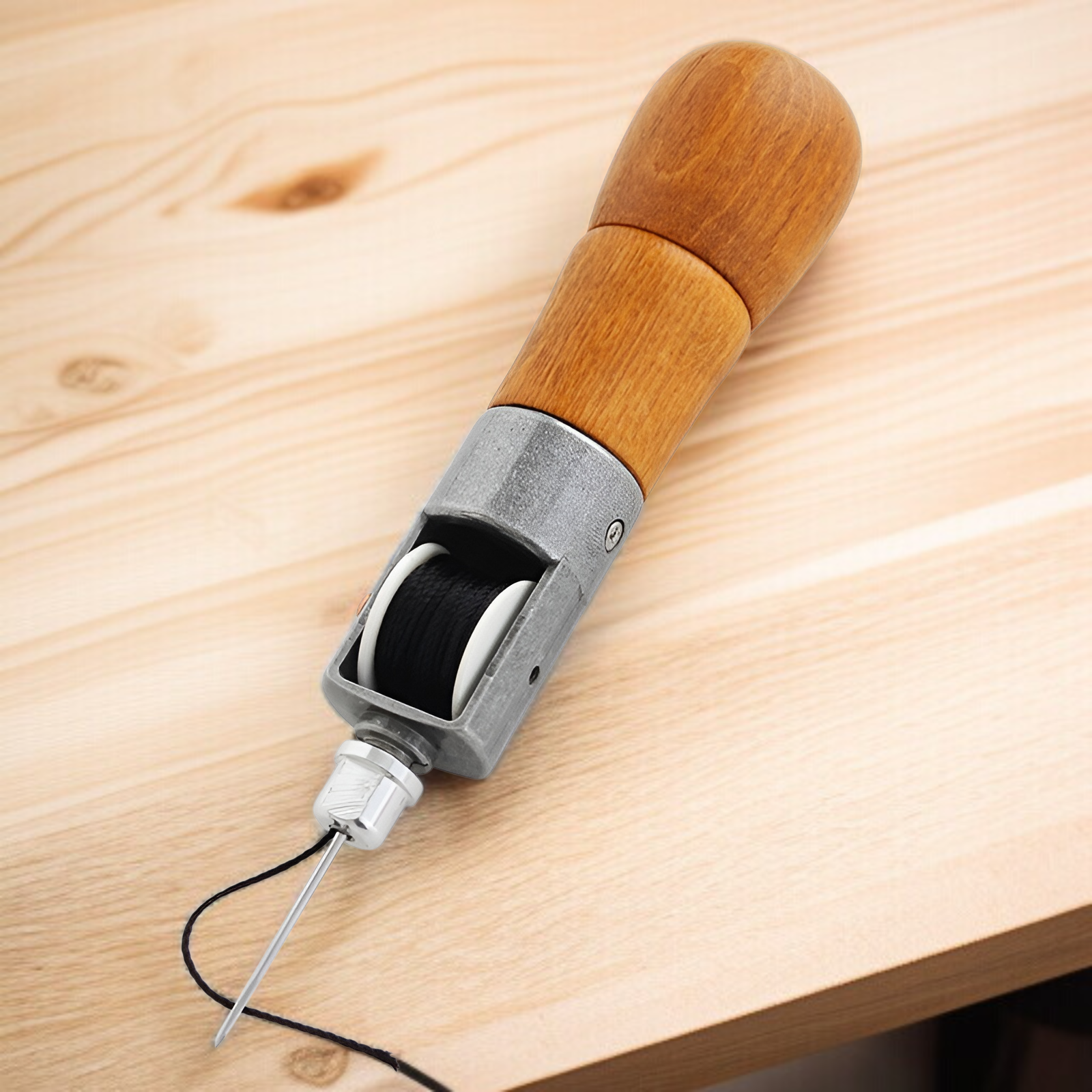 Herramienta de costura manual para cuero DIY, perforadora de cuero curtido vegetal