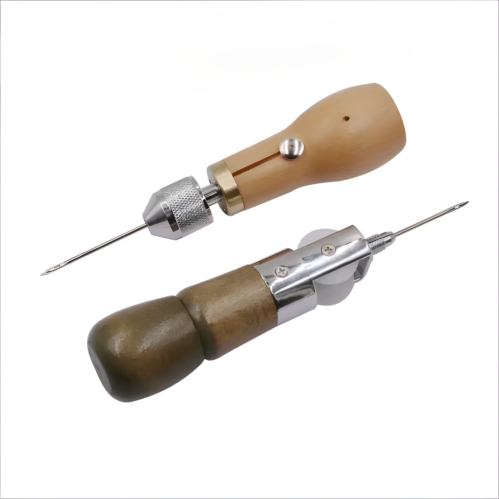 Herramienta de costura manual para cuero DIY, perforadora de cuero curtido vegetal