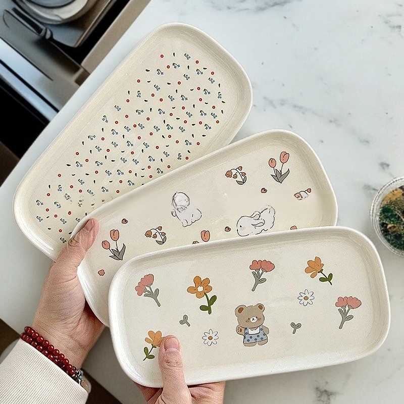 高顏值長方托盤餐具