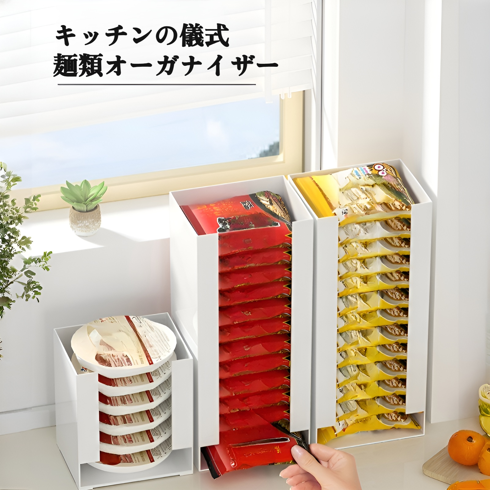 インスタントラーメン収納ボックス インスタントラーメン クリスプ麺 ラーメン リビングルーム デスクトップ オフィス スナック 整理 アーティファクト キャビネット ラック