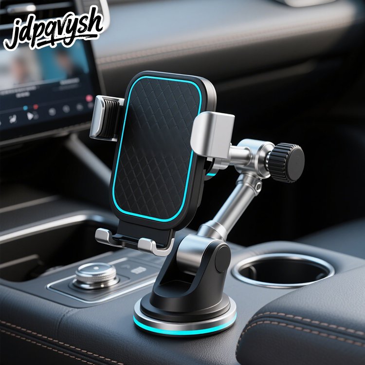 車内でスマートフォンを固定するスマホスタンド