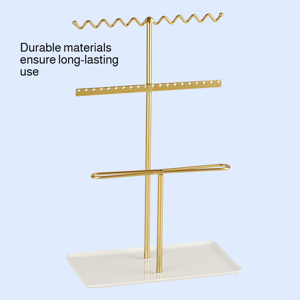 Creative Wave-Shaped Jewelry Display Stand for Multiple Accessories