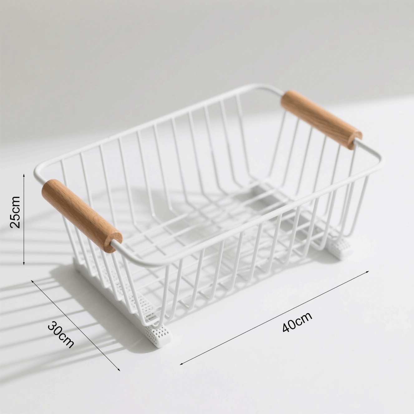 Paquete de 3 escurridores de platos organizando vajilla