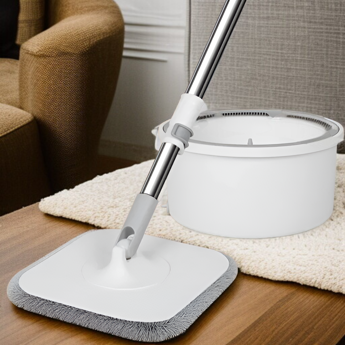 Automatischer Rotationsmopp, Nass- und Trocken-Doppelfunktion, Must-have für Faule