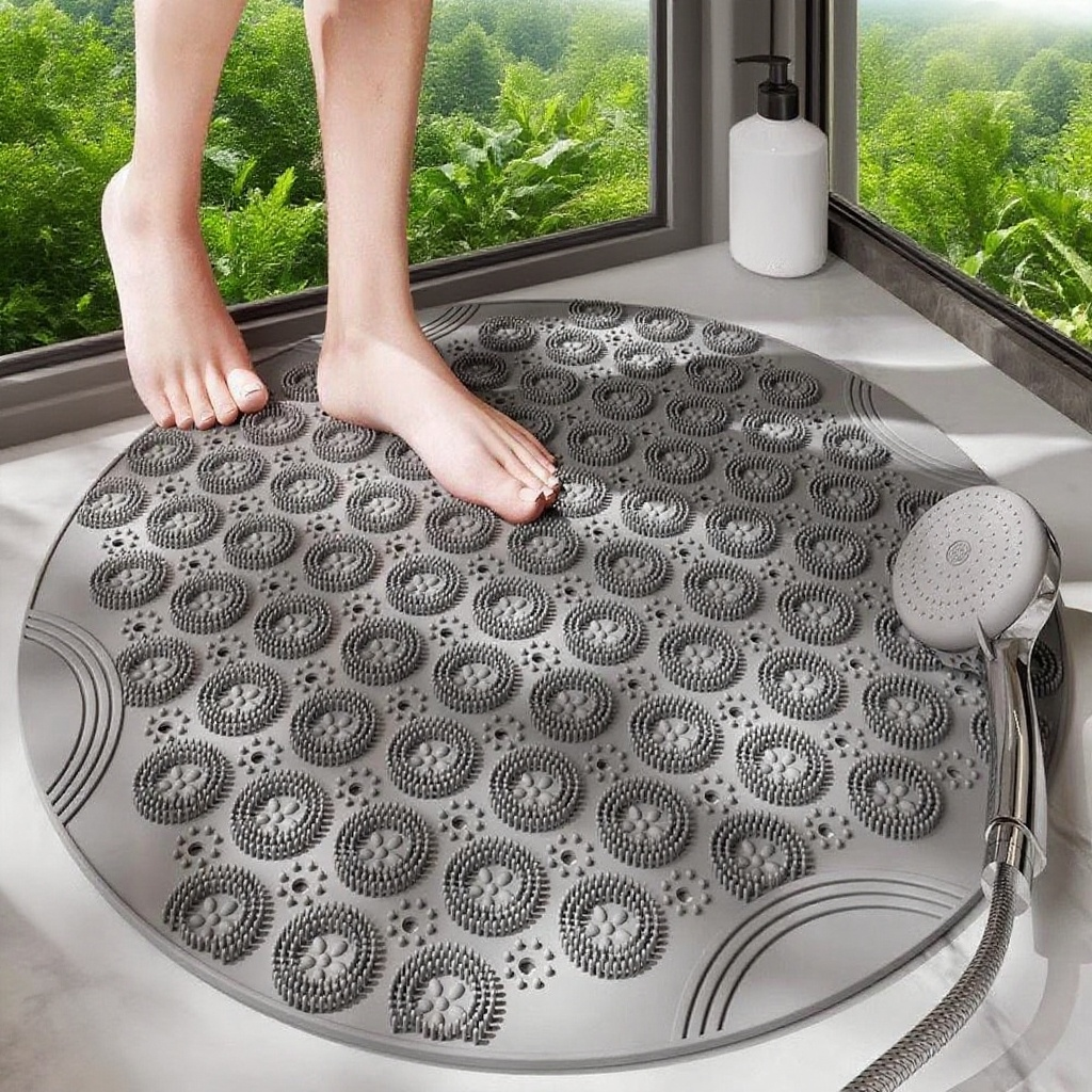 พรมกันลื่นสำหรับห้องน้ำกลม