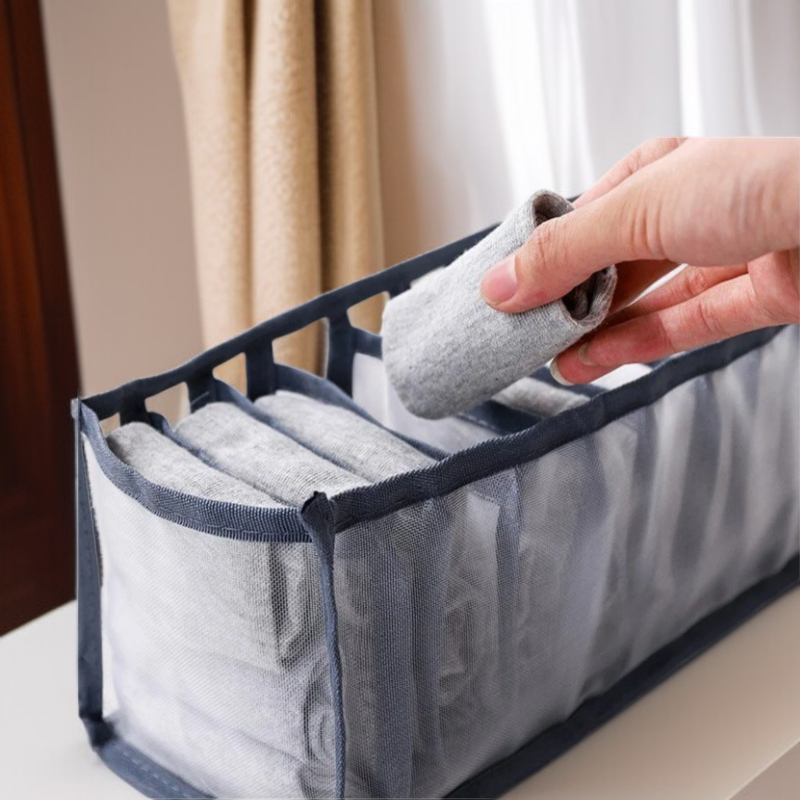 여성 가정용 수납함 망사 칸막이 속옷 수납함 서랍형 의류정리함 칸막이 양말정리칸 양말수납함