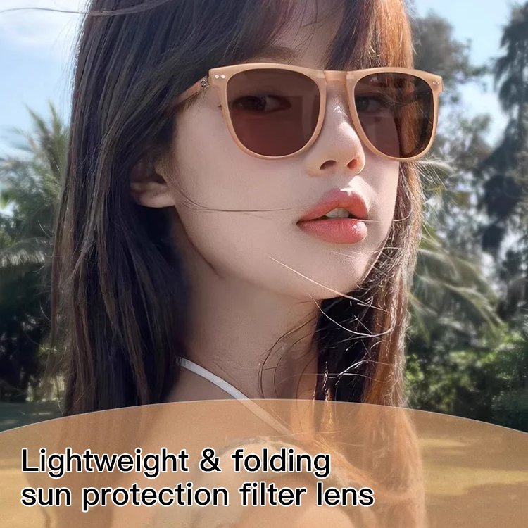 [For glasses] Outdoor Clip-On Polarised Folding Sunglasses 