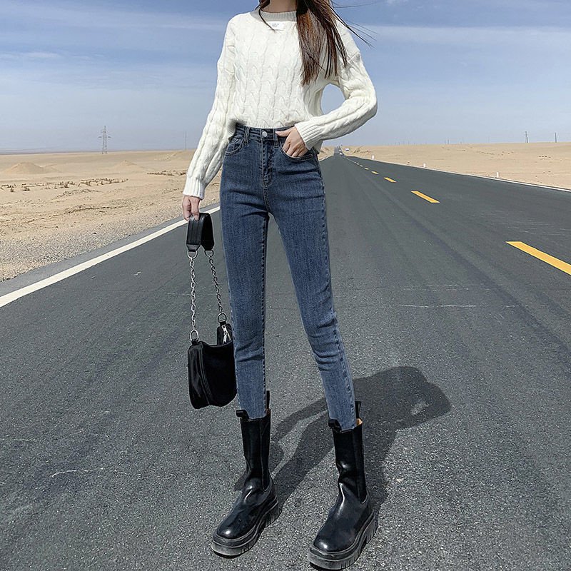 ハイウエストストレッチスキニージーンズ  