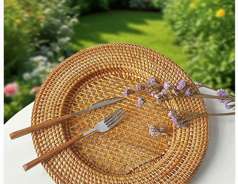 居家裝飾藤編餐墊設計