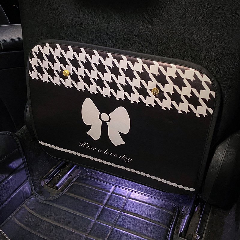 Car protection mats car foot mats cute bowknot wire ring car foot mats