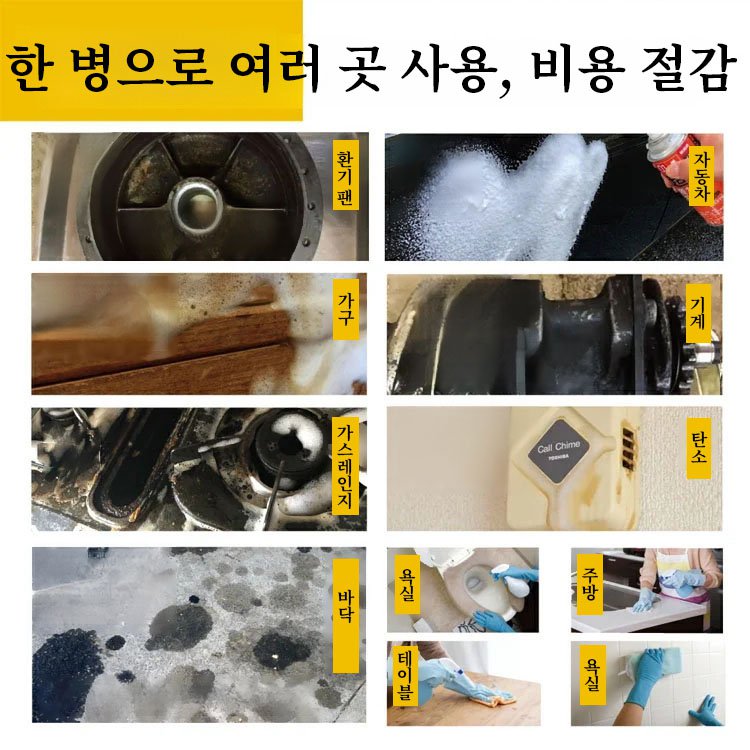  【한정 기간 80% 할인, 벤트 마지막 날，1+1 행사】다기능 거품형 세정제