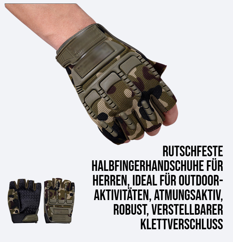 Herren Outdoor rutschfeste Halbfingerhandschuhe