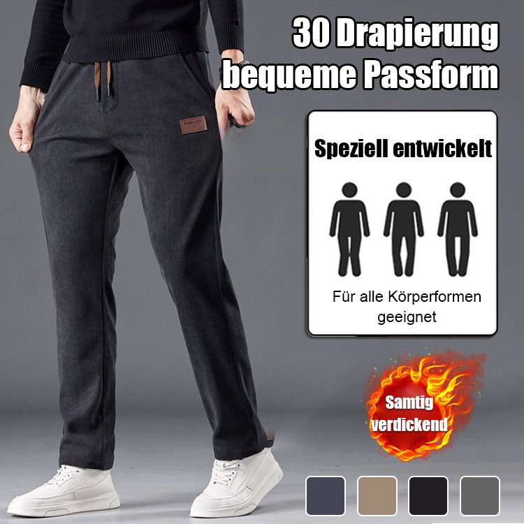 Locker geschnittene Freizeithose für Herbst und Winter.