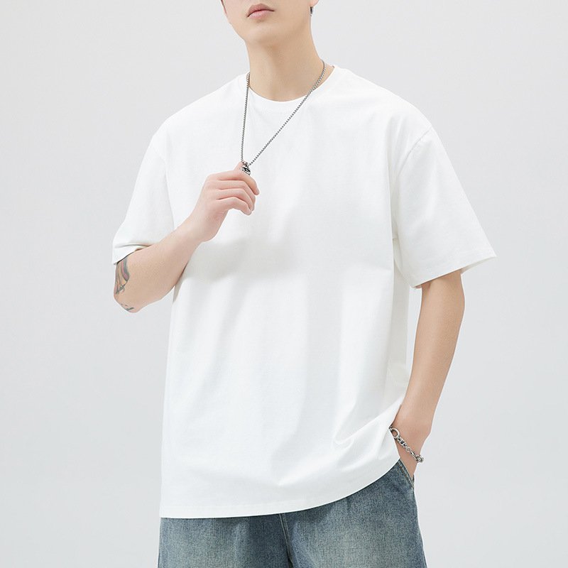 여름 트렌디한 면 티셔츠