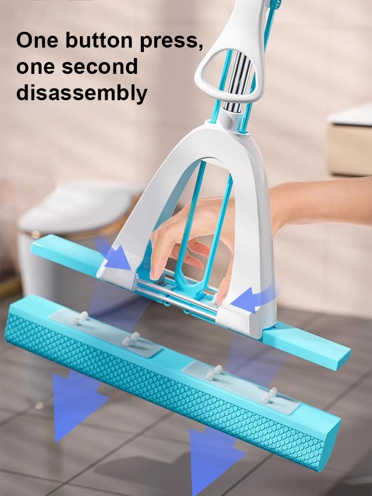 [Whale Swallowing Water Absorbent Mop for Wet and Dry Use] Fish Scale Absorbent Mop