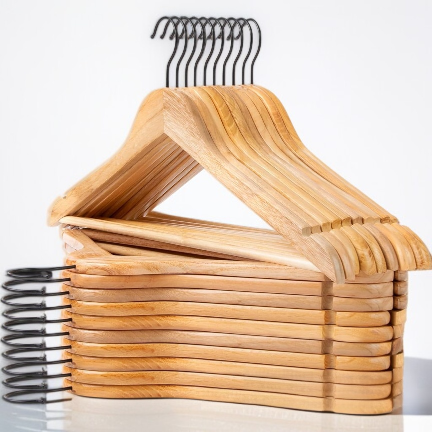 無垢材シームレスハンガー
