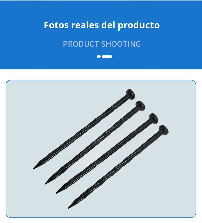 Estacas de plástico resistentes para jardín