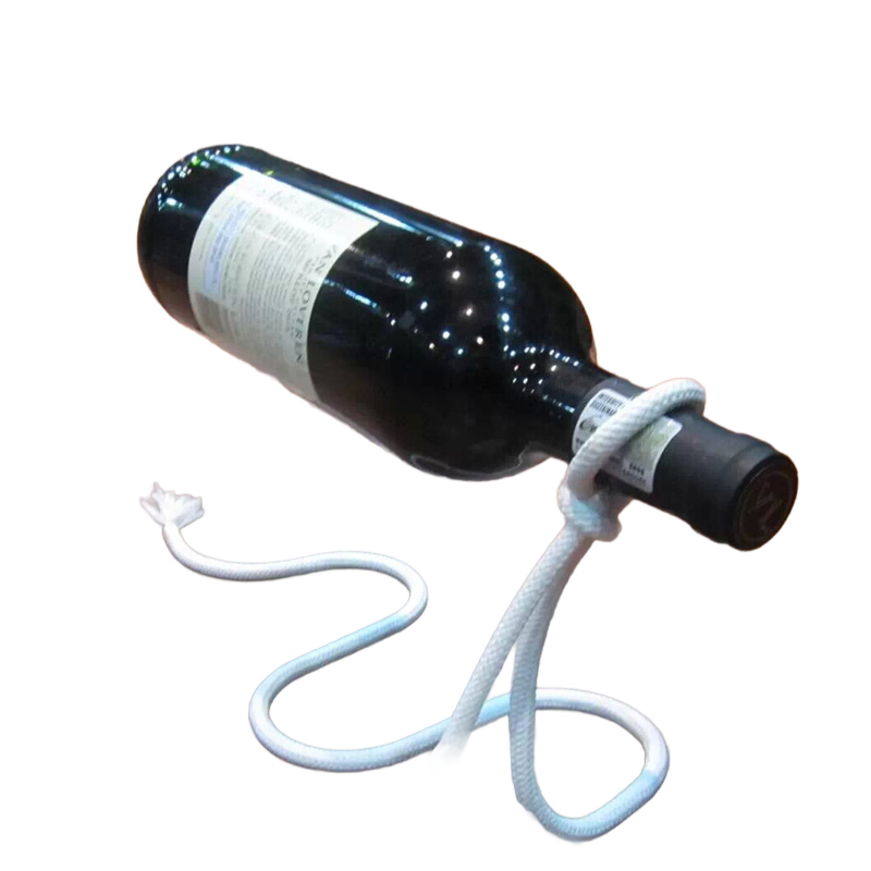 パーソナルファッションワインボトルホルダー ホバリングロープアイアンヨーロピアンワインラックオーナメント ワインボトルホルダーオーナメントセット