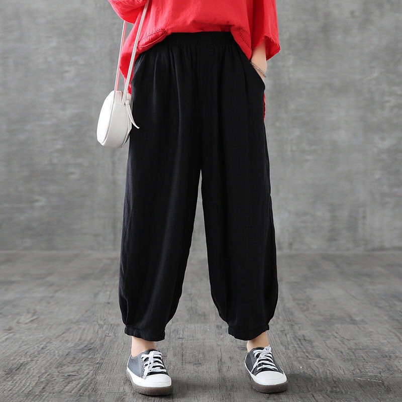 순면 배기 팬츠