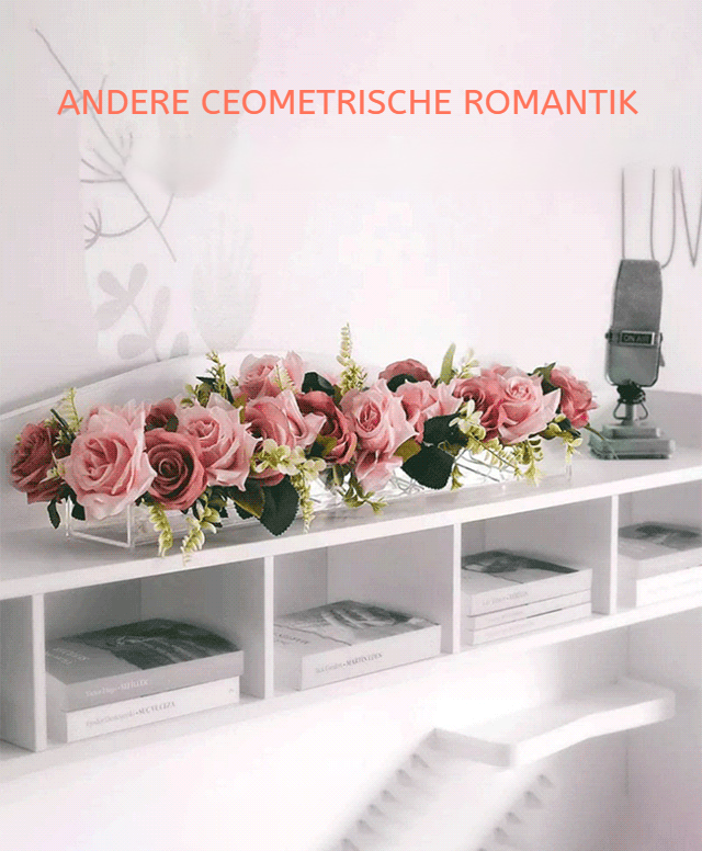 Transparente Acrylvase für elegante Dekoration