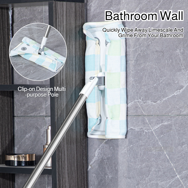 Household handsfree mop static flat mop lazy clip paper wet wipes disposable mop