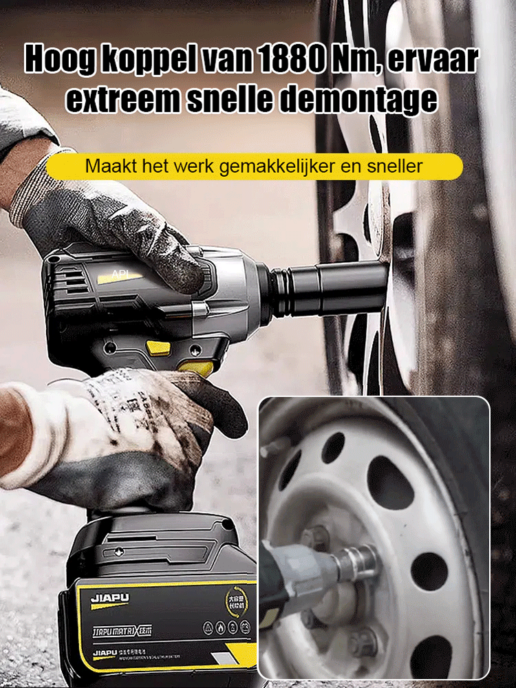 Grote koppel lithium-ion slagmoersleutel