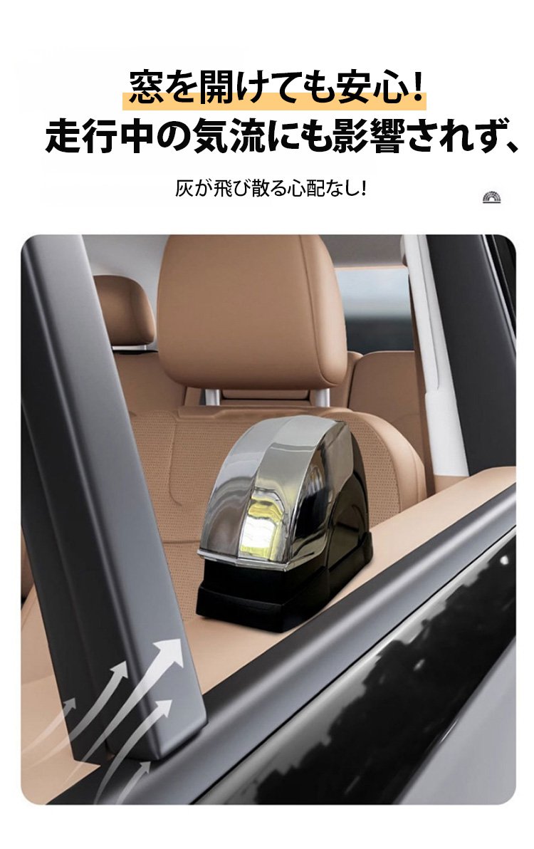 取り外し可能な車載灰皿のパーツ紹介