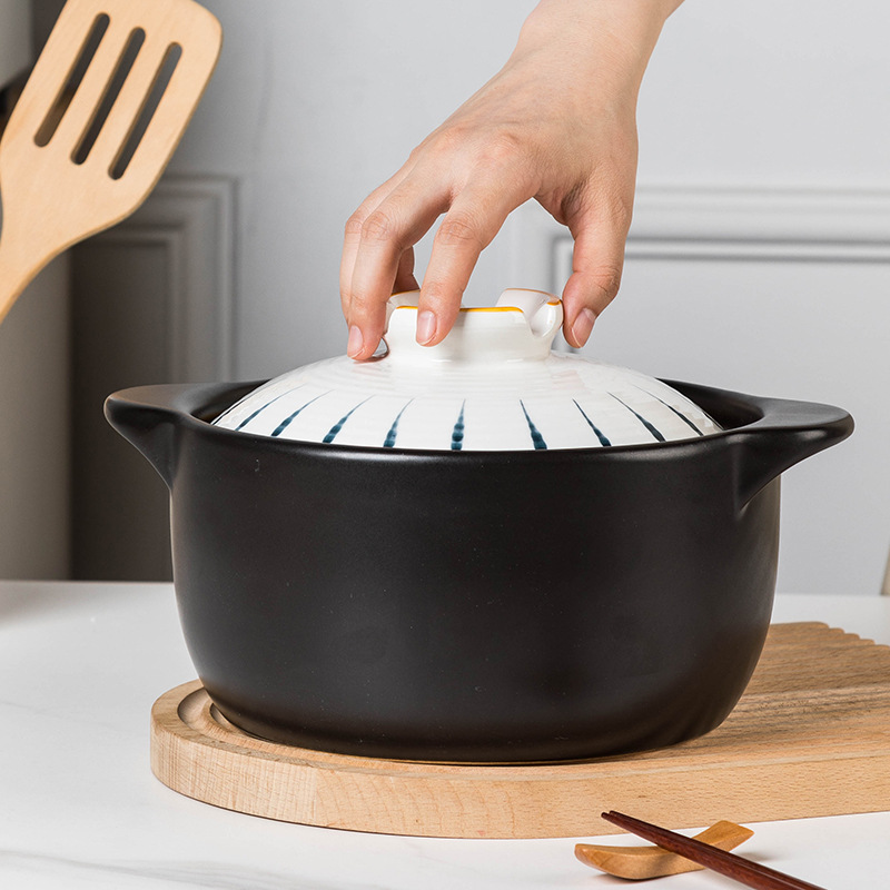 Auflauf Eintopf Topf Haushalt Gas offene Flamme hochtemperaturbeständig Keramik Suppentopf