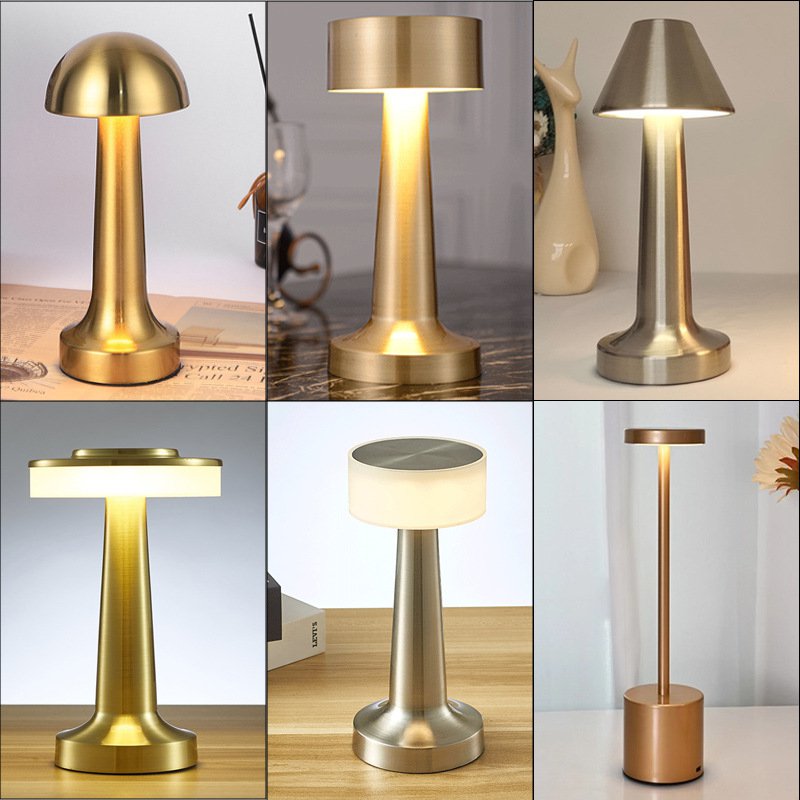 โคมไฟตั้งโต๊ะวินเทจแบบชาร์จได้ สร้างบรรยากาศดี
