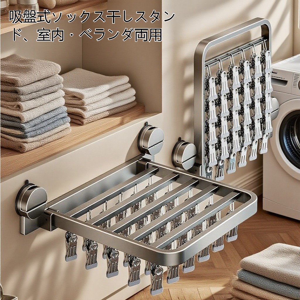 バルコニーの下着物干しラック