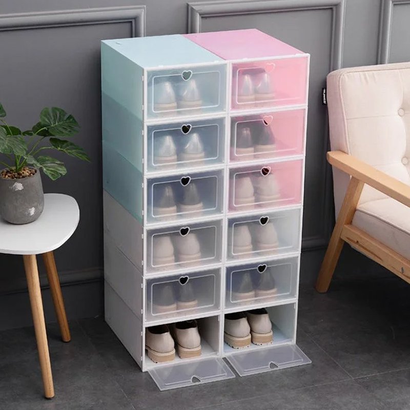 Transparent Thickened Stackable Shoe Storage Box