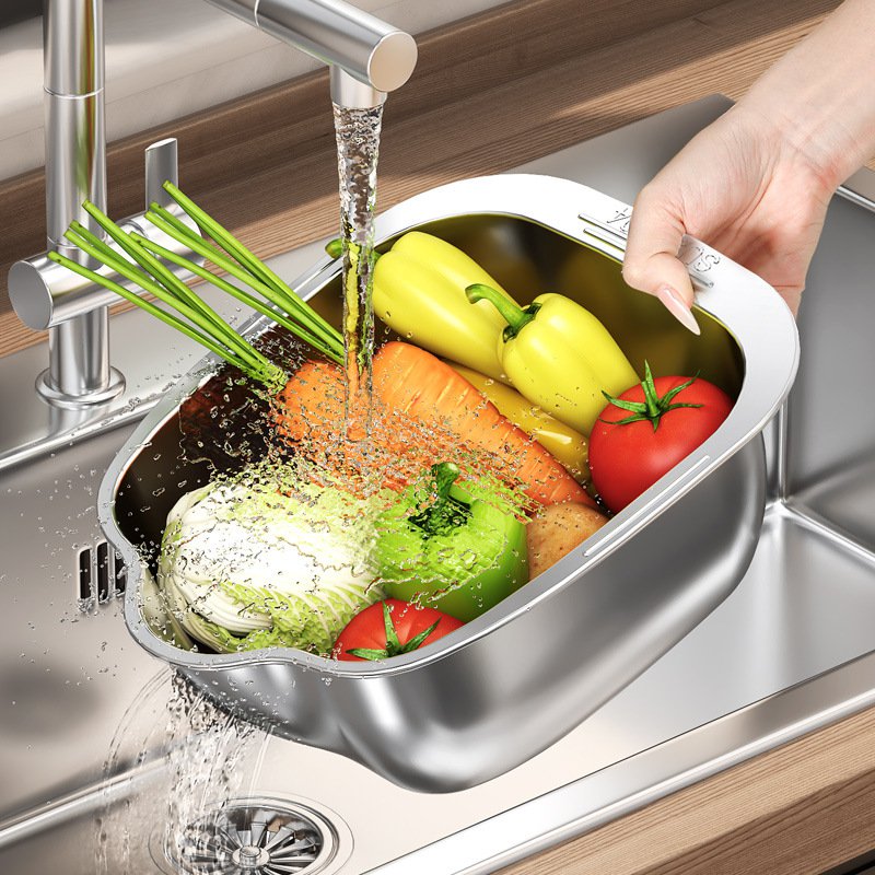 多用途ステンレス洗浄ボウル