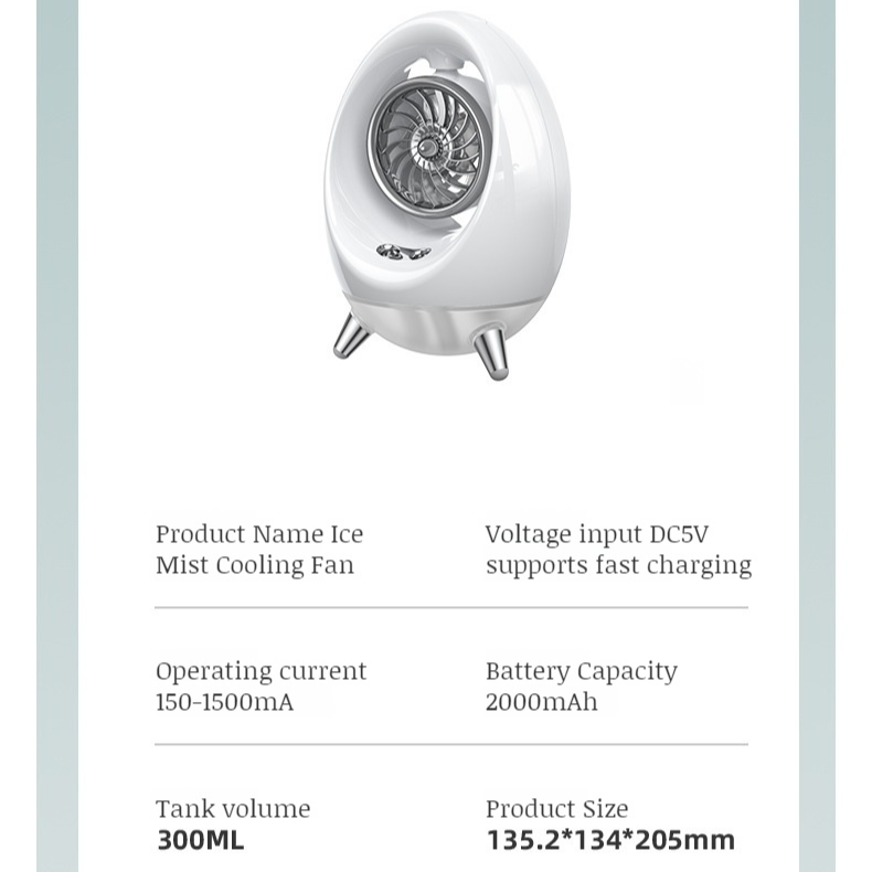water-cooled air conditioning fan home outdoor portable small chiller usb charging dual spray fan