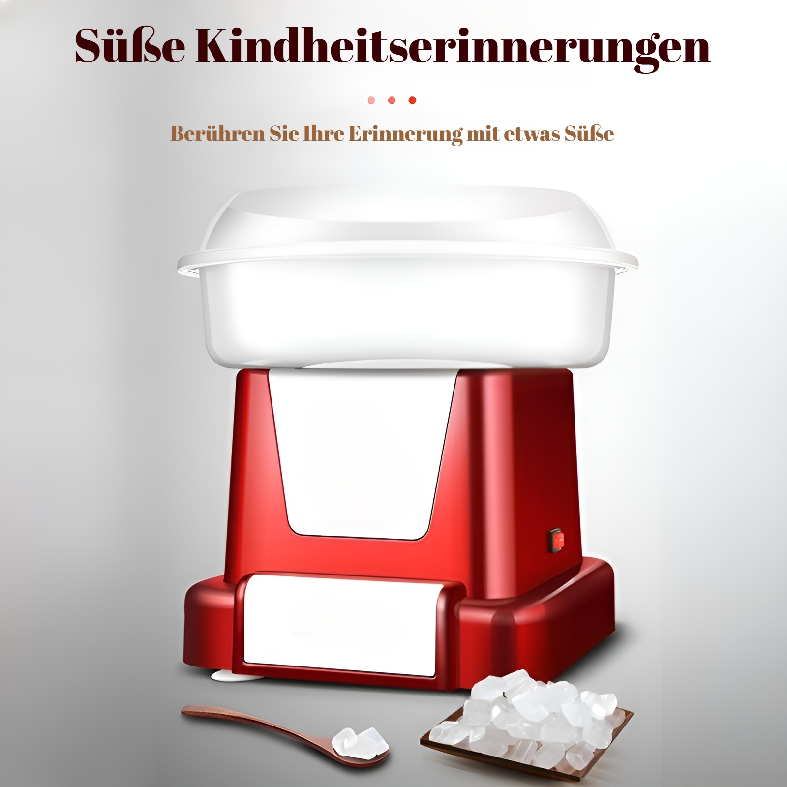 Vollautomatische Zuckerwattemaschine für Kinder in moderner Küche