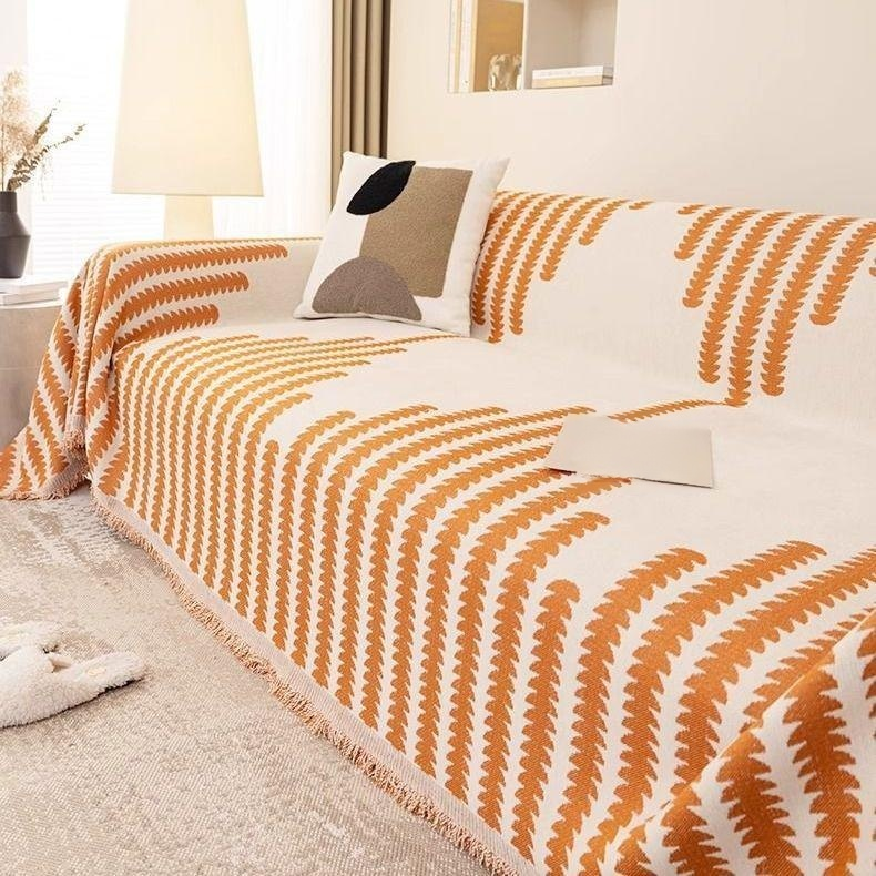 High-end simple sofa cover cloth chenille light luxury non-slip universal