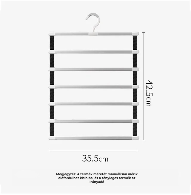 Összecsukható nadrágtartó stabil fém szerkezettel