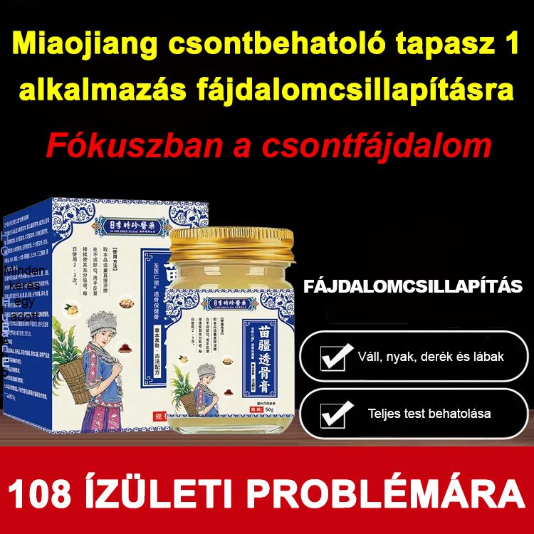 Izomlazító és fájdalomcsillapító Miaojiang ízületi balzsam