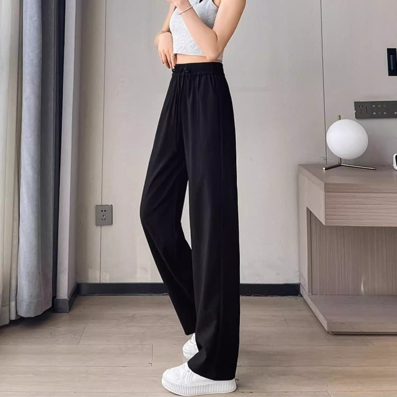 텐셀 와이드 일자 팬츠 슬림핏 여 여름 아이스 와이드 팬츠 뉴 차이나 쿨 텐셀 데님 팬츠