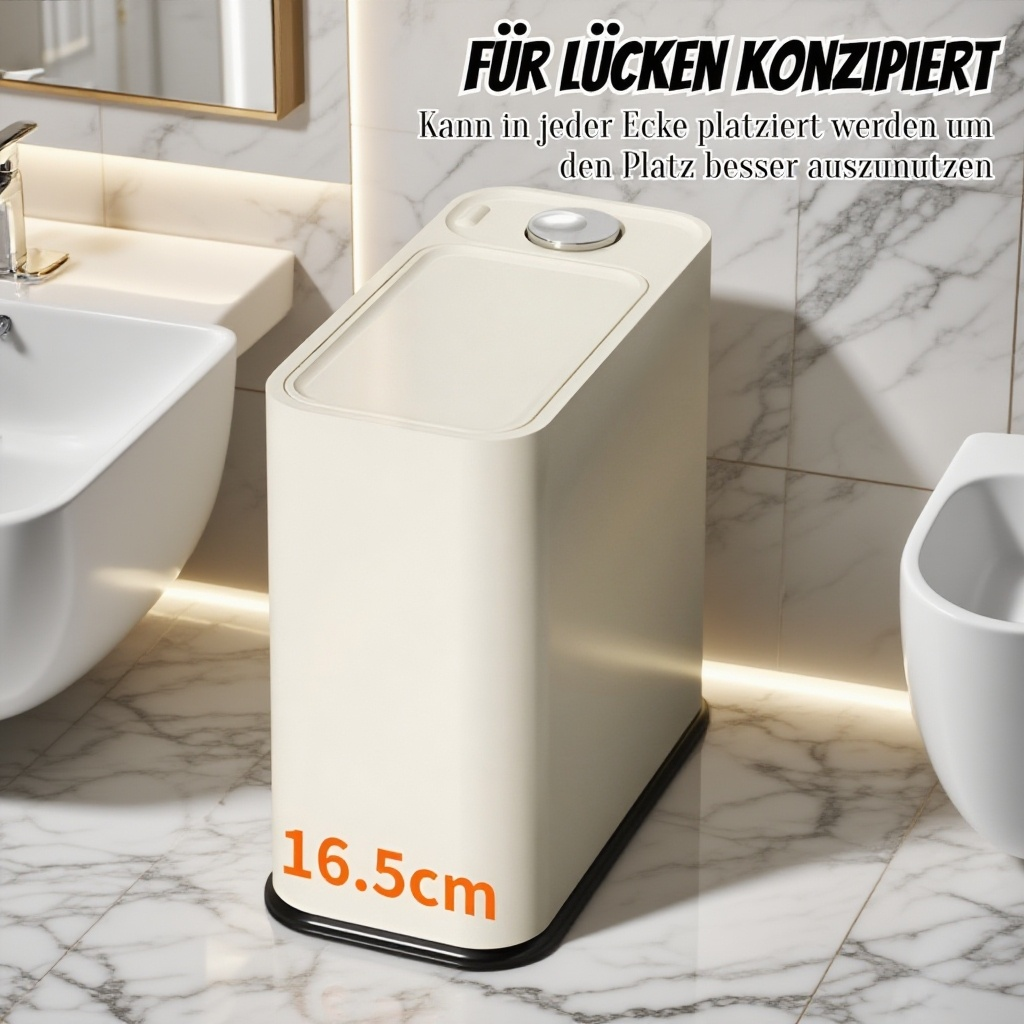 Druckknopfschalter Schmalschlitz-Mülleimer macht die Hände nicht schmutzig Multifunktions-Mülleimer 