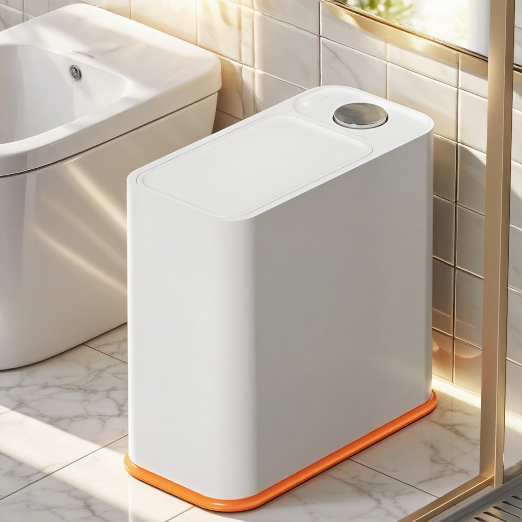 Druckknopfschalter Schmalschlitz-Mülleimer macht die Hände nicht schmutzig Multifunktions-Mülleimer 