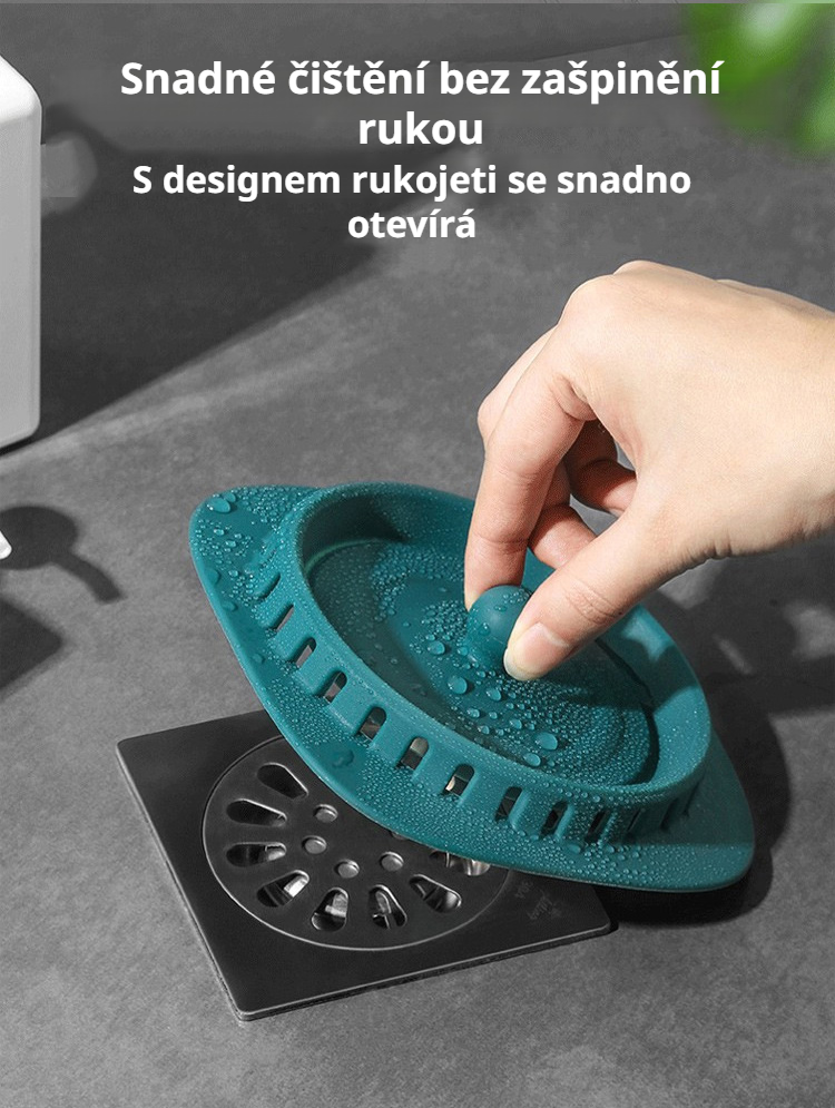 Kryt podlahového odtoku v koupelně